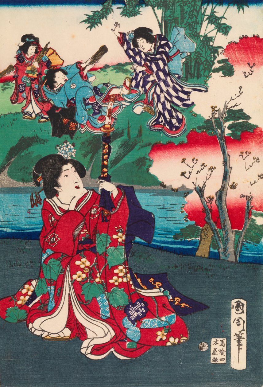 Fortællingen om Genji af Toyohara Kunichika