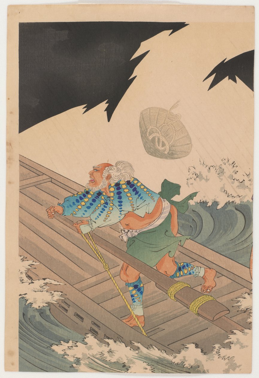 En passage fra Jo, Yaguchi af Toyohara Chikanobu