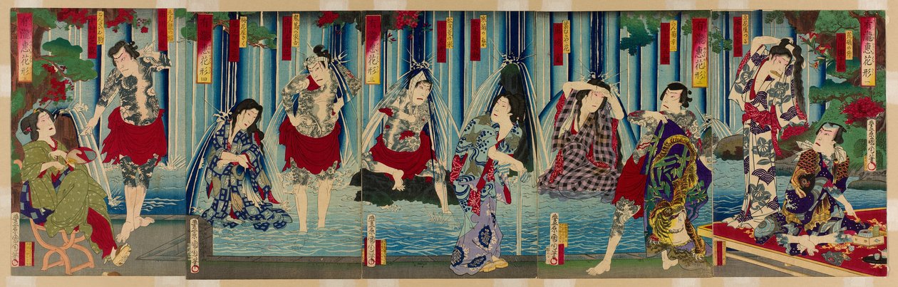 Kabuki S et al. af Toyohara Kunichika