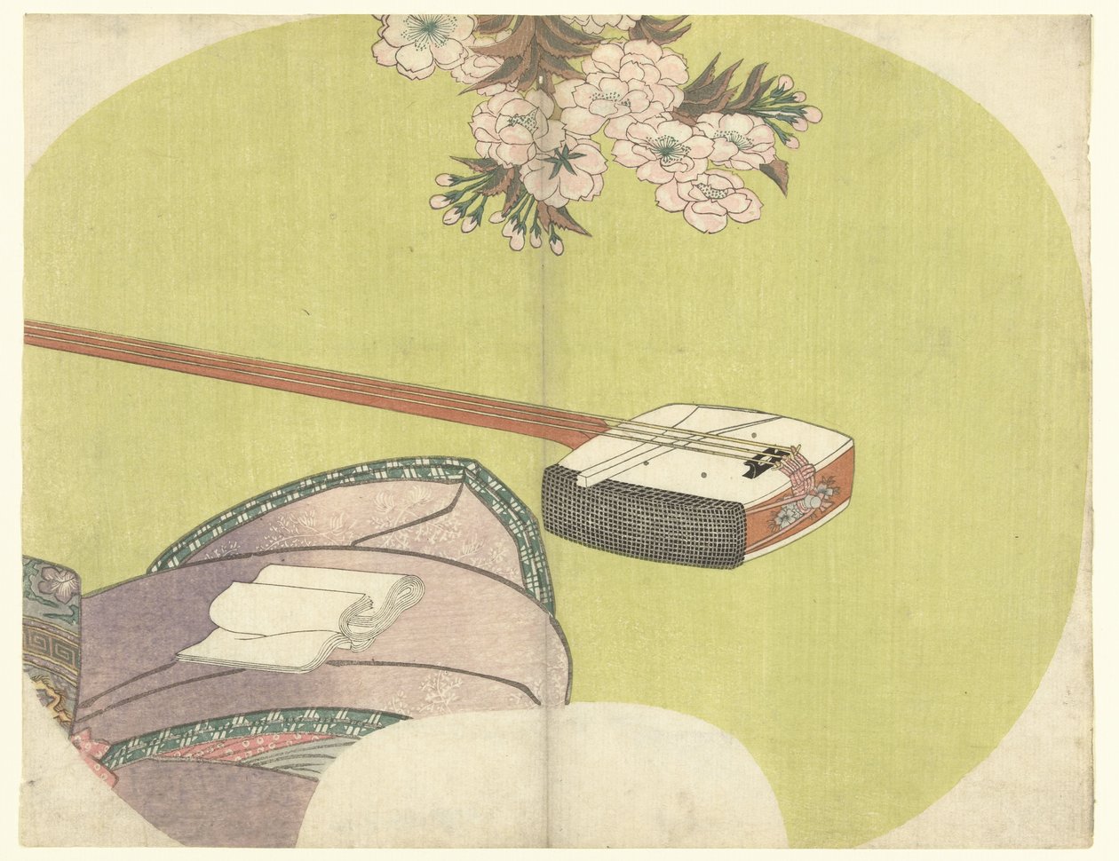 Courtesane og shamisen The Modern Twelve Months (serietitel) af Toyokuni (II) , Utagawa