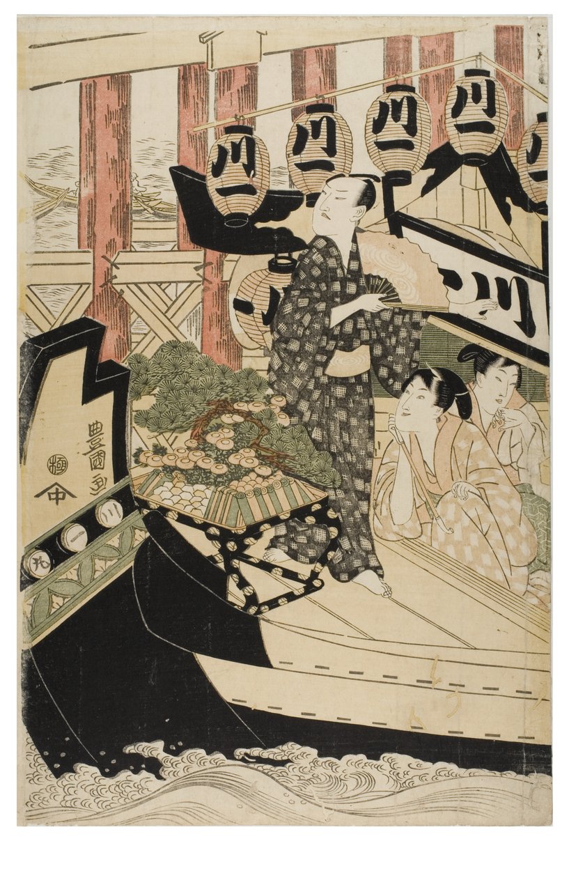 Skuespillere i de tolv måneder af Toyokuni Utagawa