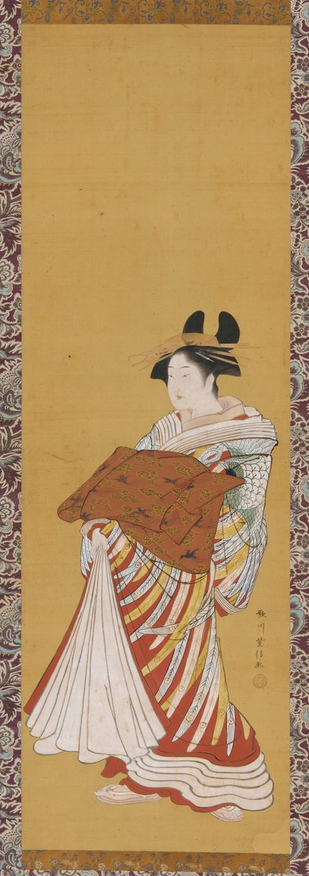 Yudokoro Oto i stk af Toyonobu Utagawa