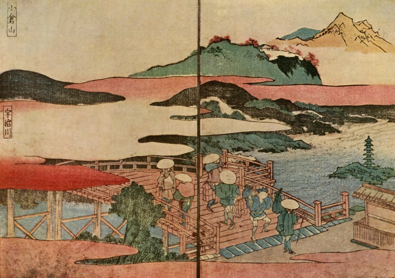 Mount Ogura og Uji-floden, 1824, 1924. af Toyota Hokkei