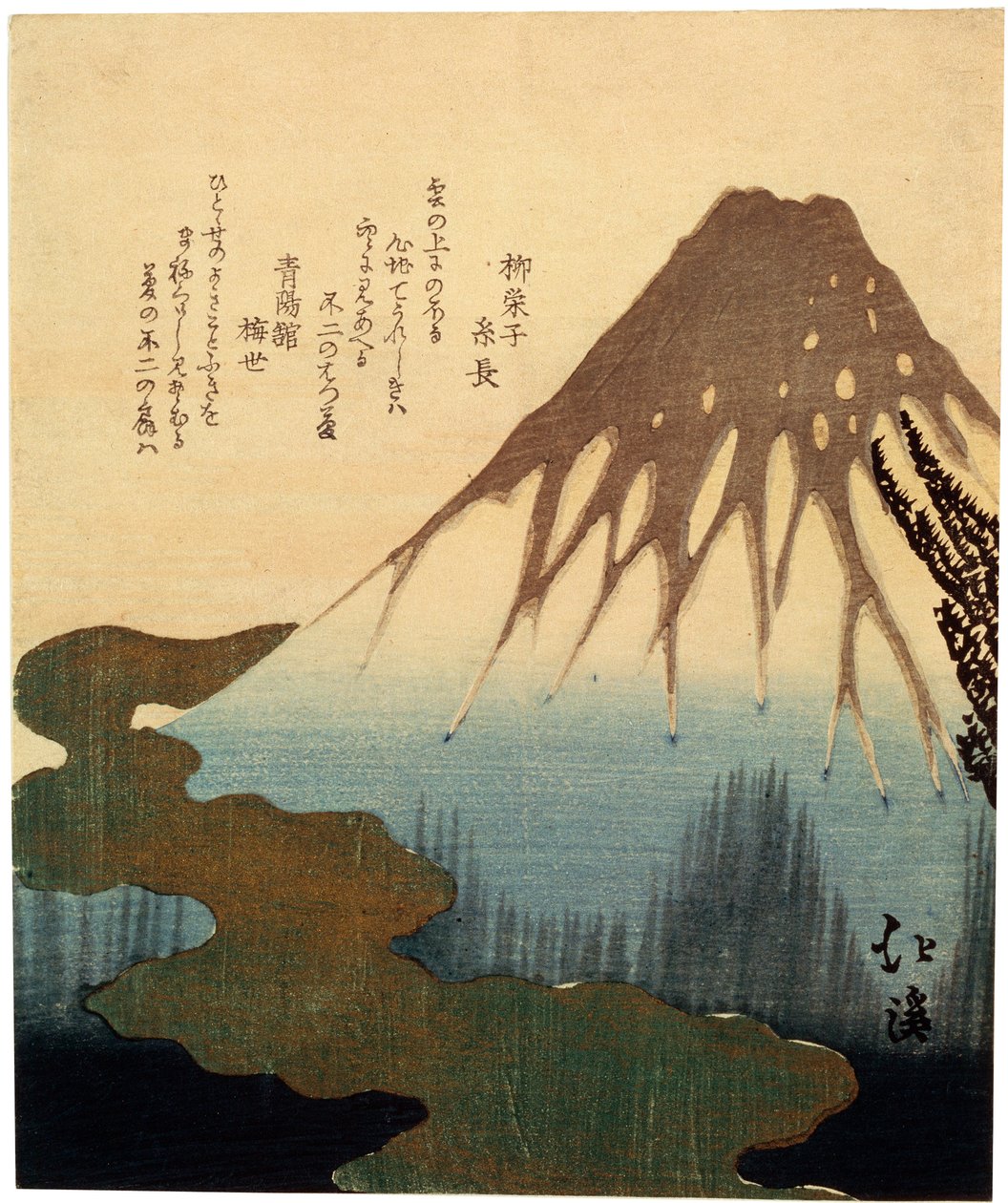 Mount Fuji. 19. århundrede. af Toyota Hokkei