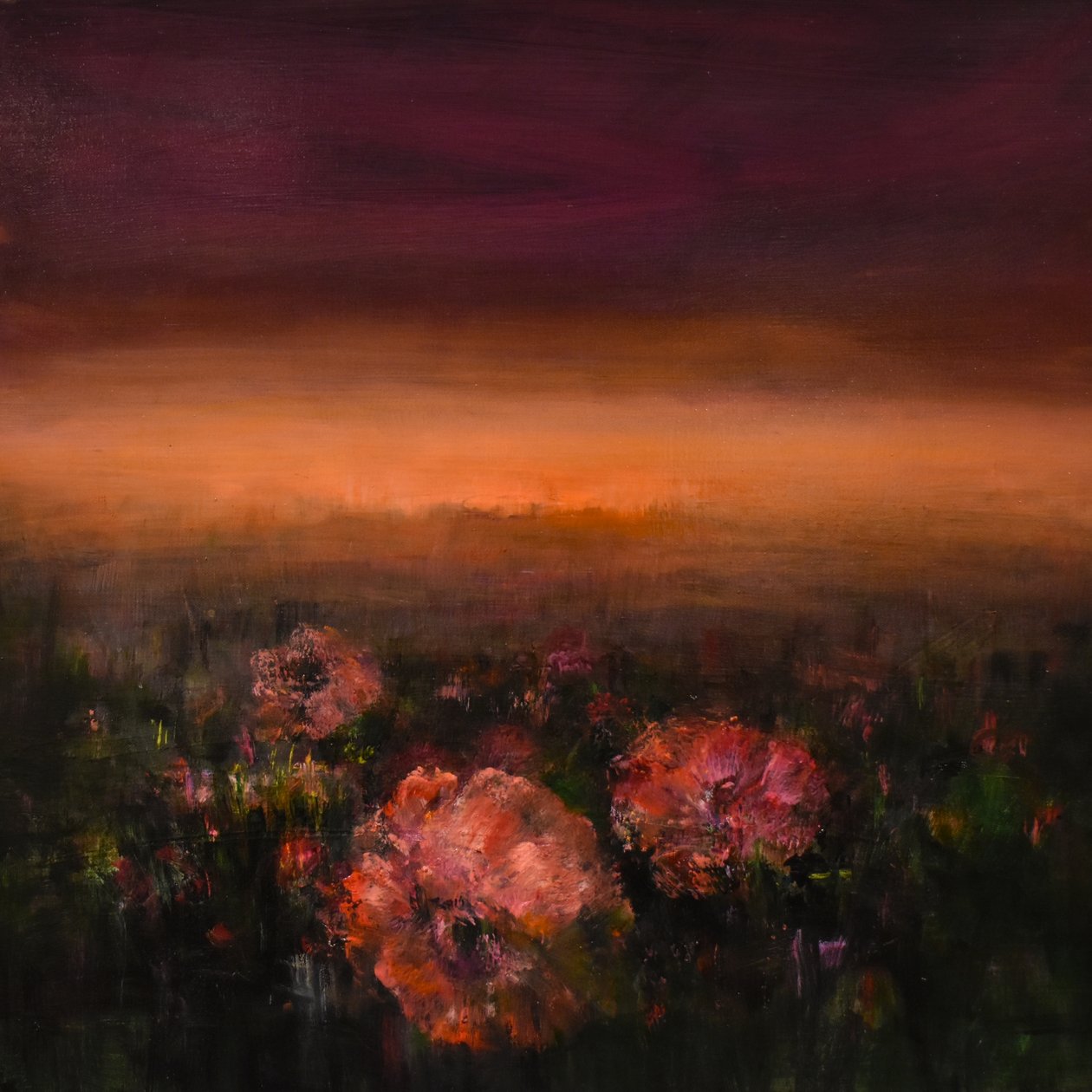 Eventide 1, 2017 (olie på lærred) af Tracy Lambros