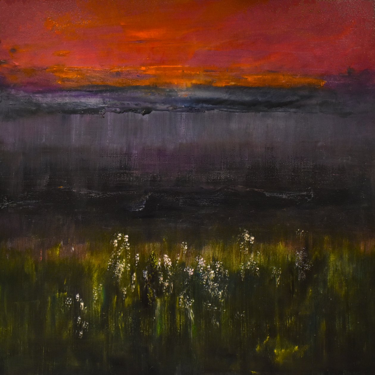 Eventide 2, 2017 (olie på lærred) af Tracy Lambros