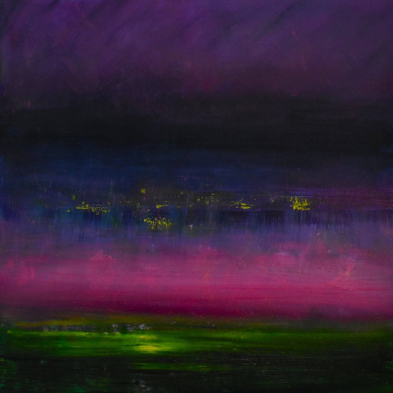 Eventide 4, 2017 (olie på lærred) af Tracy Lambros