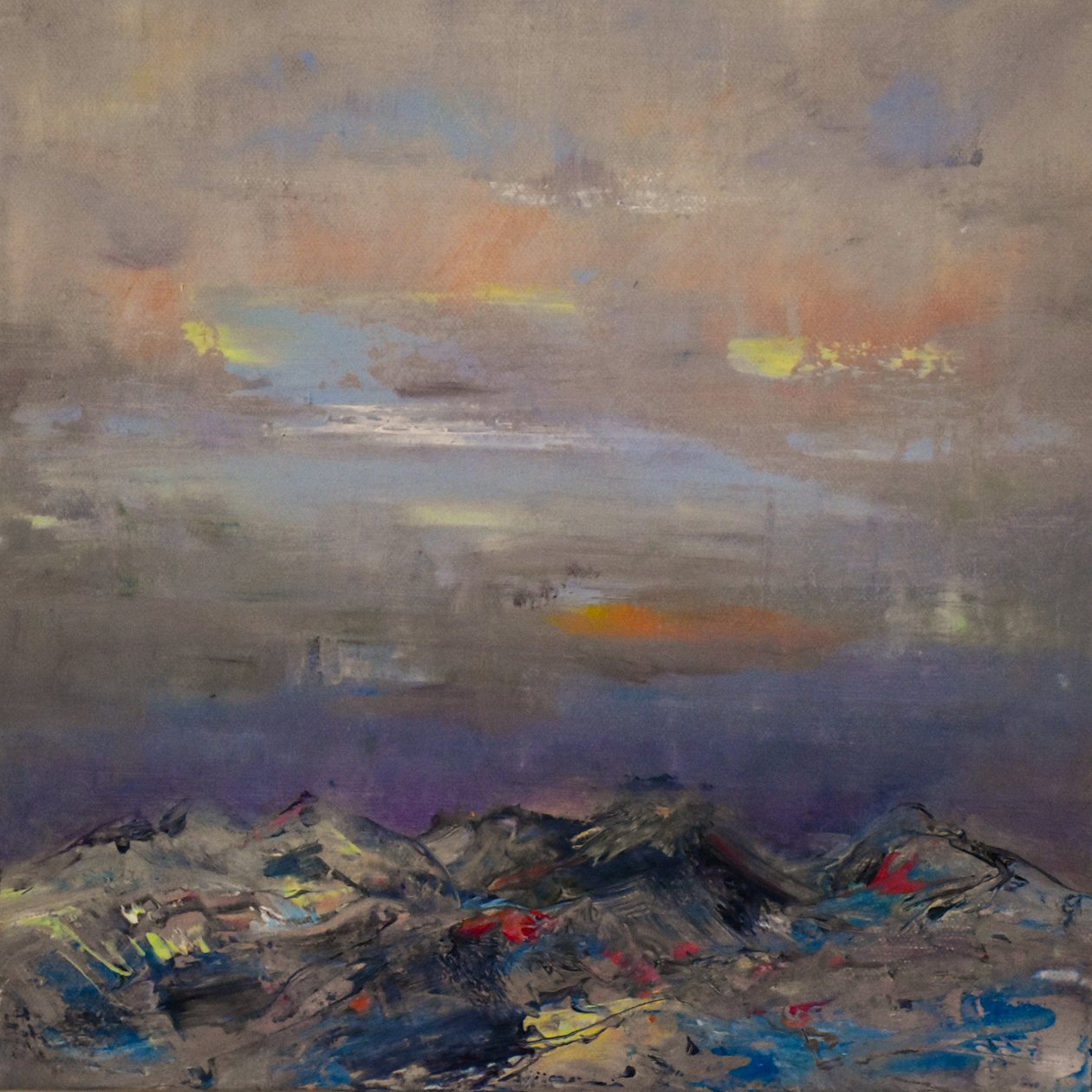 Fantasy Island , 2018 (olie på lærred) af Tracy Lambros