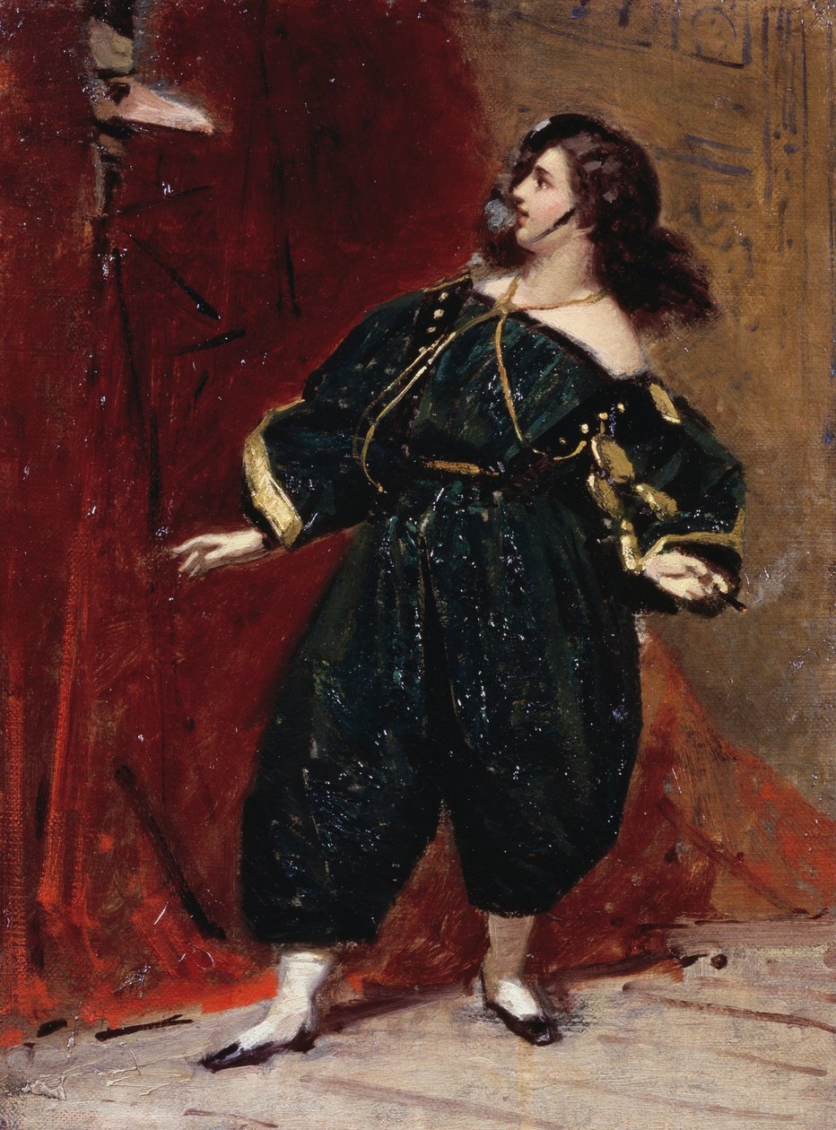 Mask of the Bersagliere, af Tranquillo Cremona (1837-1878) af Tranquillo Cremona