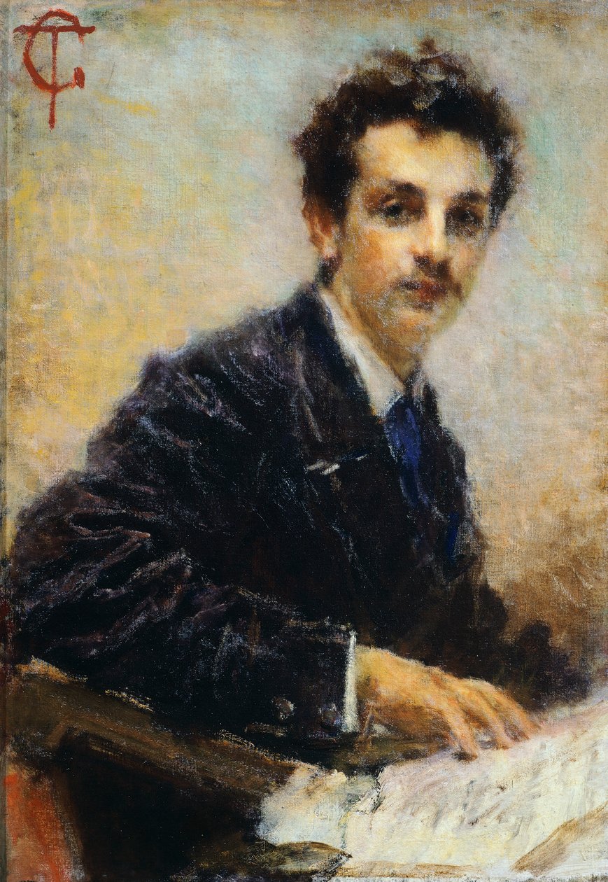 Portræt af Benedetto Junck, af Tranquillo Cremona af Tranquillo Cremona