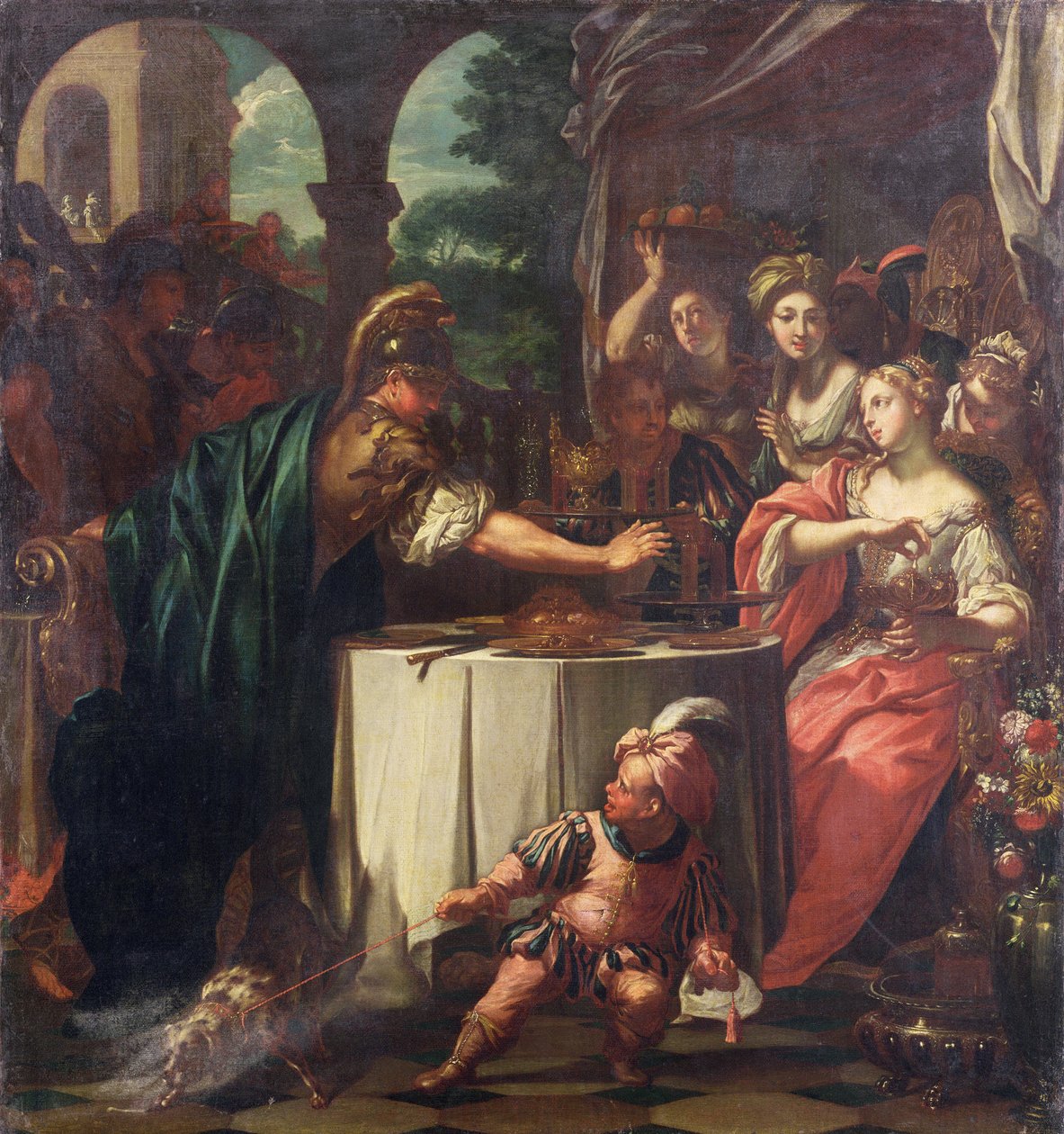 The Feast of Mark Anthony and Cleopatra, c.1705-10dani af TrevisaniFrancesco