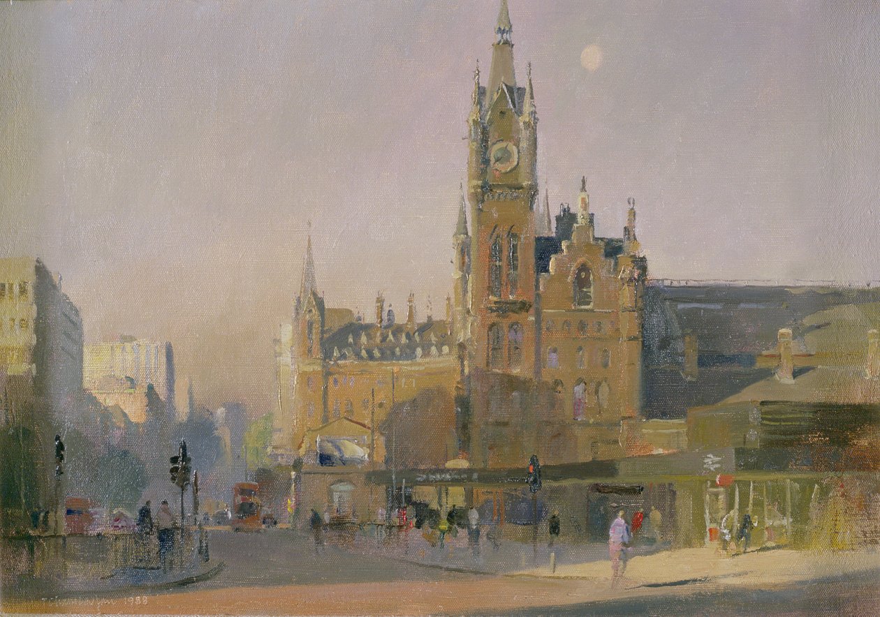 Tidlig morgen, Euston Road, 1988 af Trevor Chamberlain