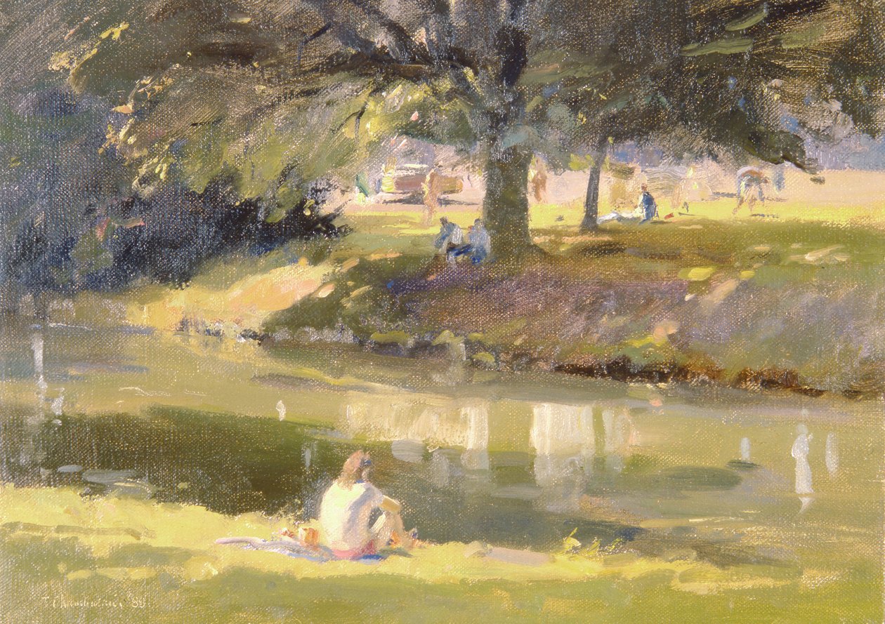 Højsommer, Castle Grounds, Hertford, 1988 af Trevor Chamberlain