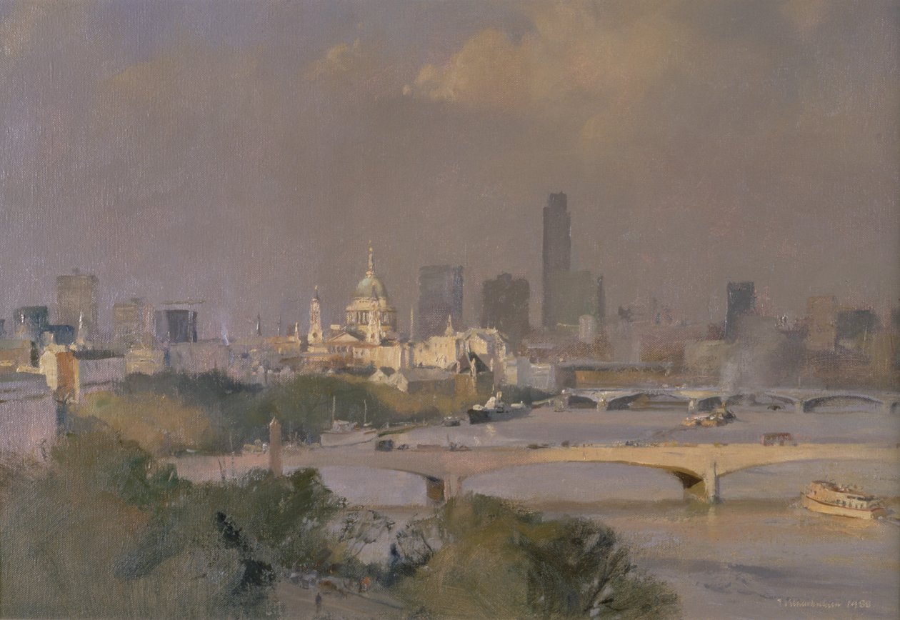 Sultry Afternoon i august, Kings Reach, 1988 af Trevor Chamberlain