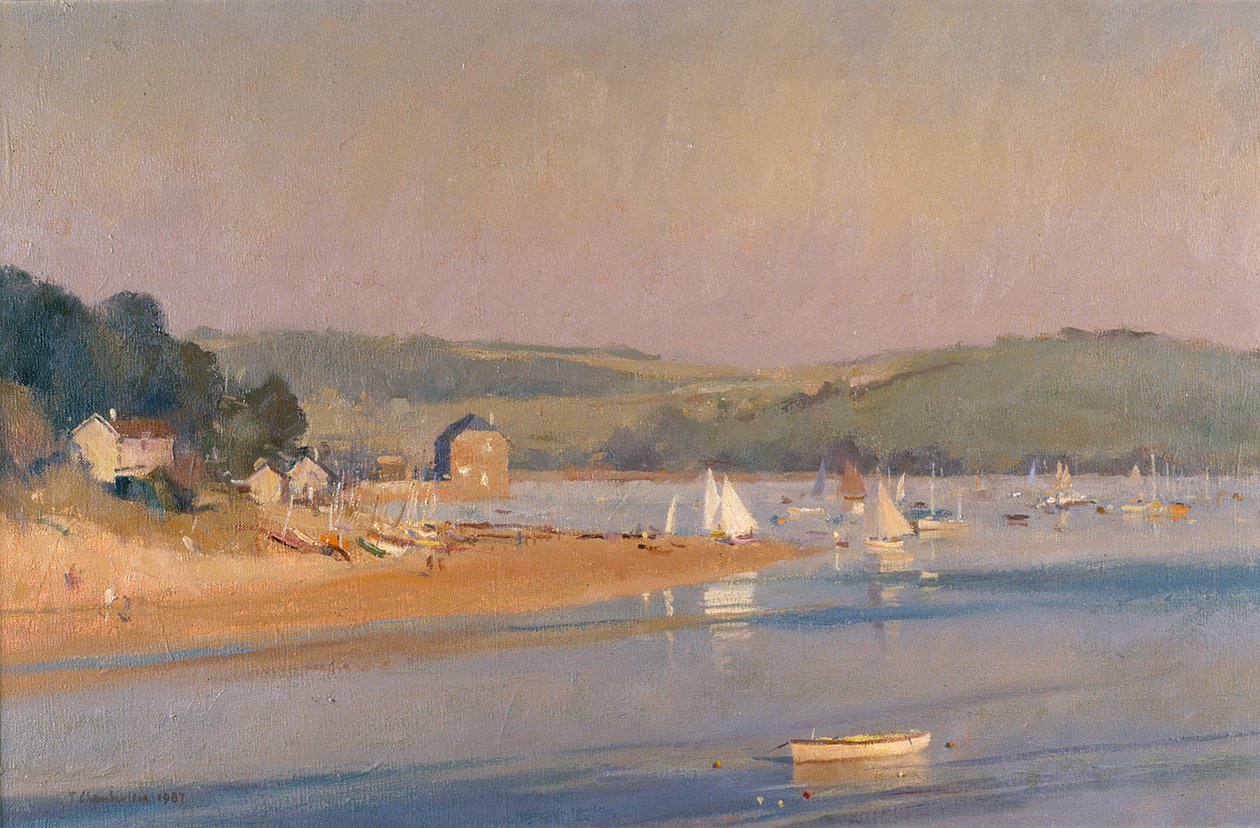 Varm sommeraften, Cornwall, 1987 af Trevor Chamberlain