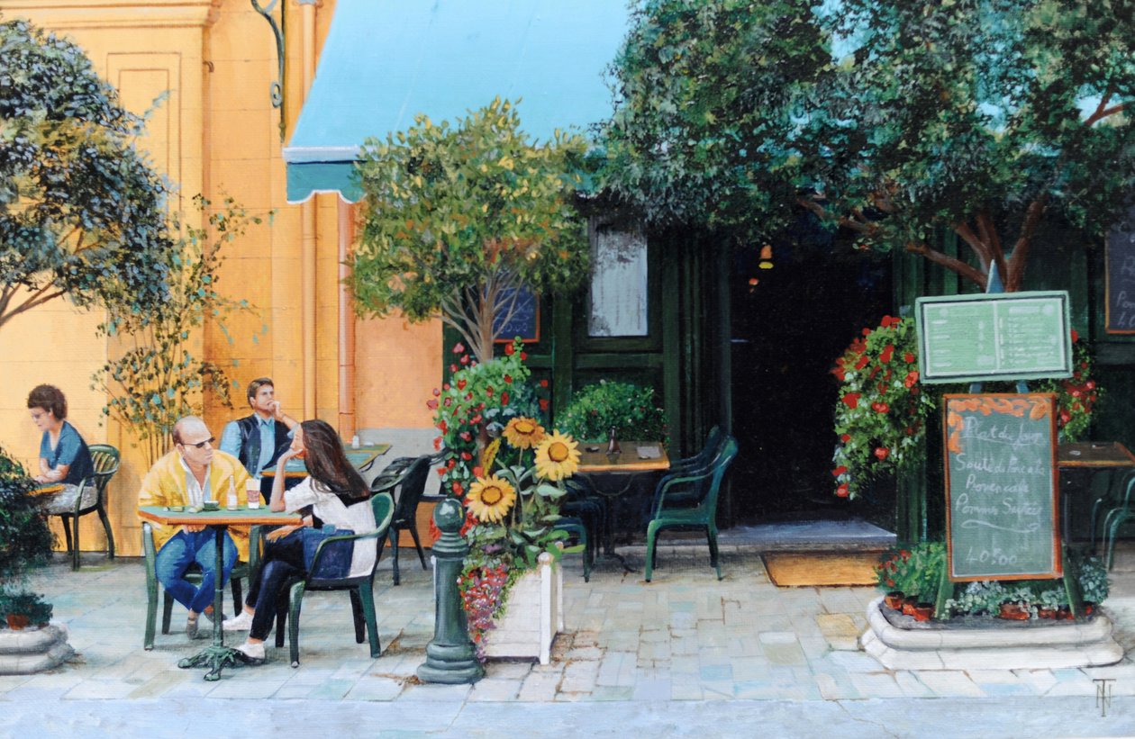Cafe, Aix-En-Provence, 1999 af Trevor Neal