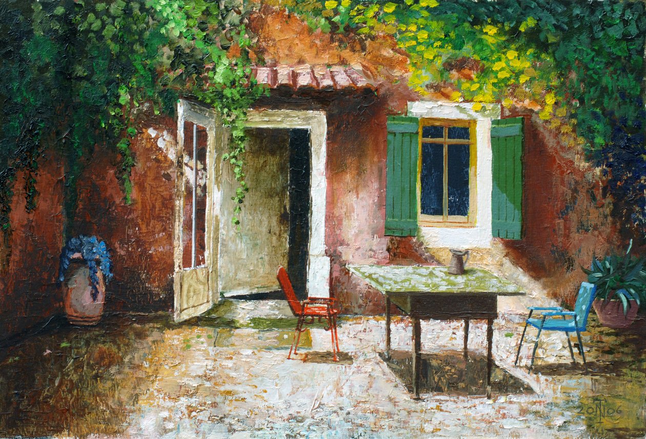 Fransk terrasse, 2006 af Trevor Neal