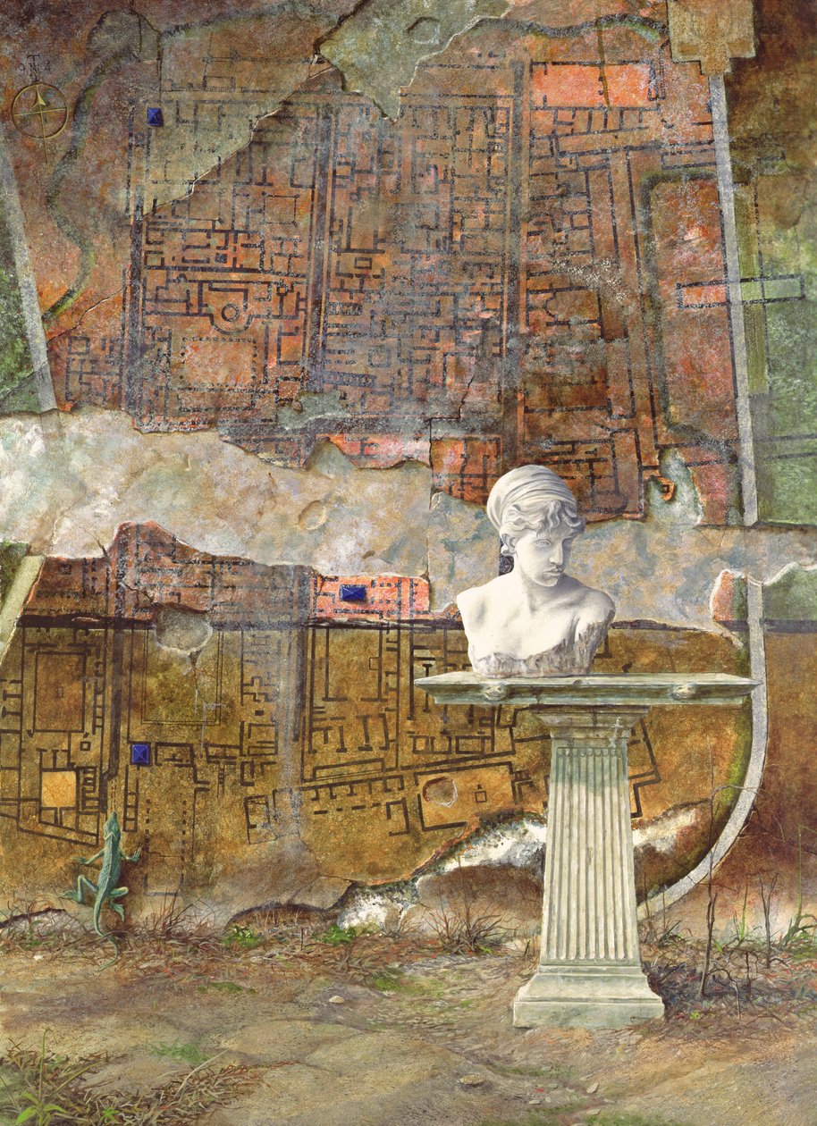 Herculaneum Site Plan, 1994 af Trevor Neal