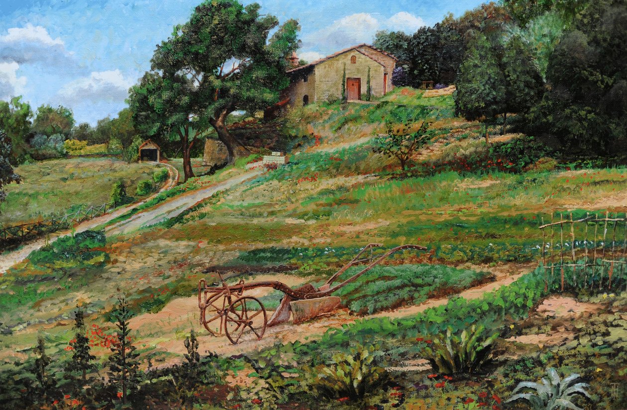 Plough, Cortona, 1999 af Trevor Neal