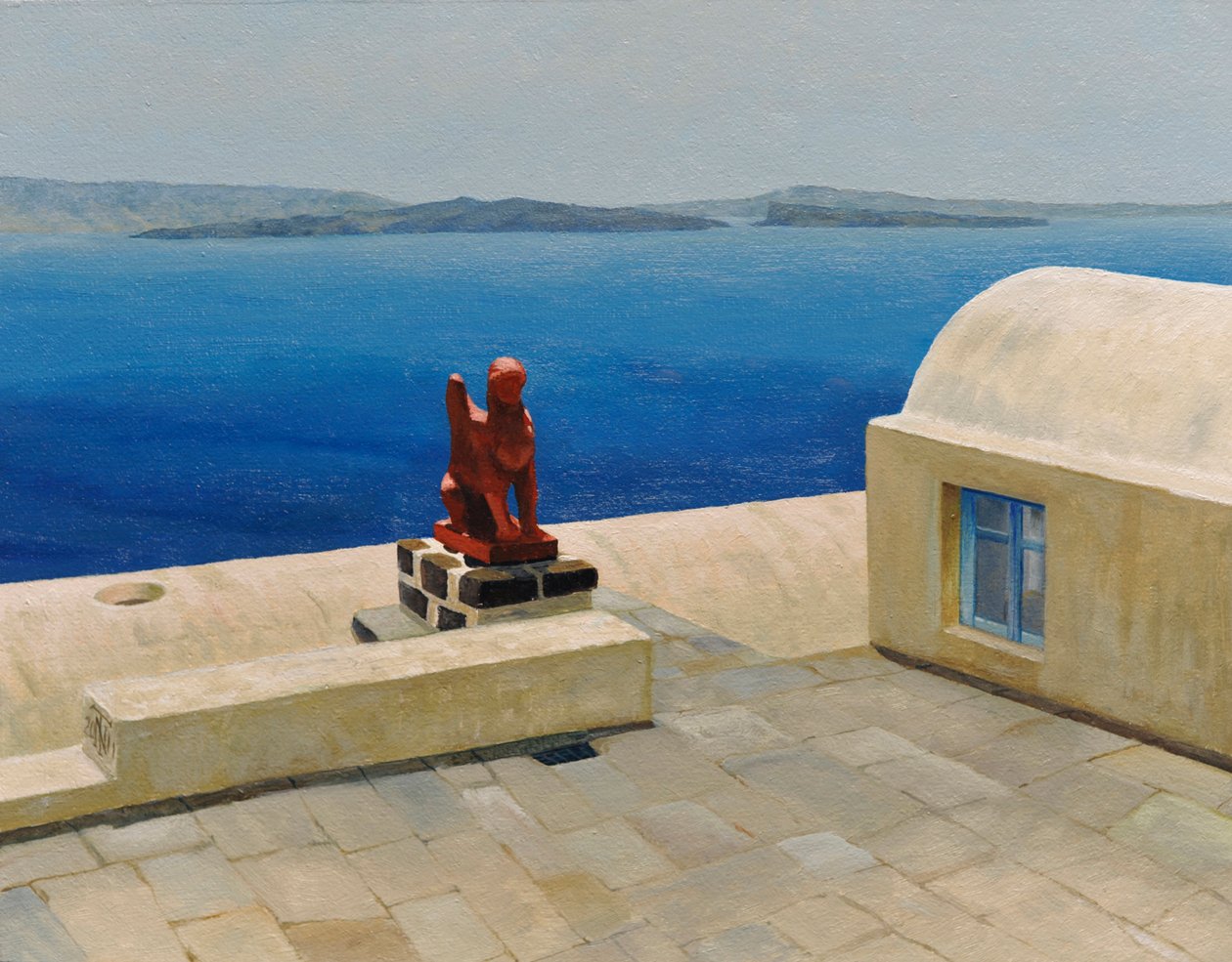 Santorini 6 af Trevor Neal