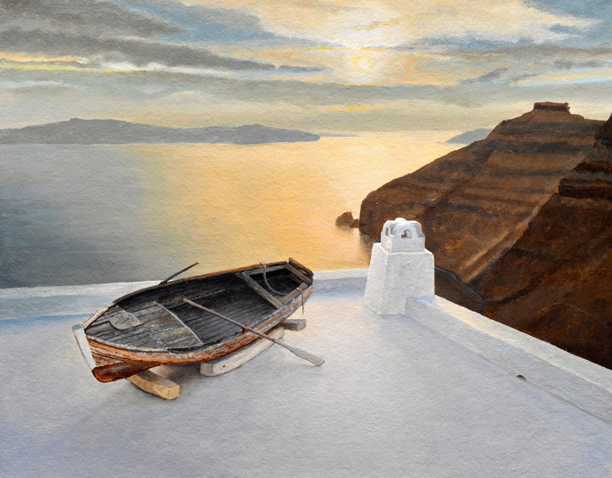 Santorini 7, 2010 af Trevor Neal