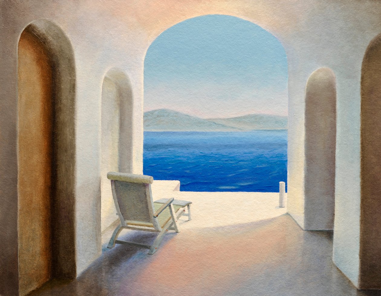 Santorini 9 af Trevor Neal