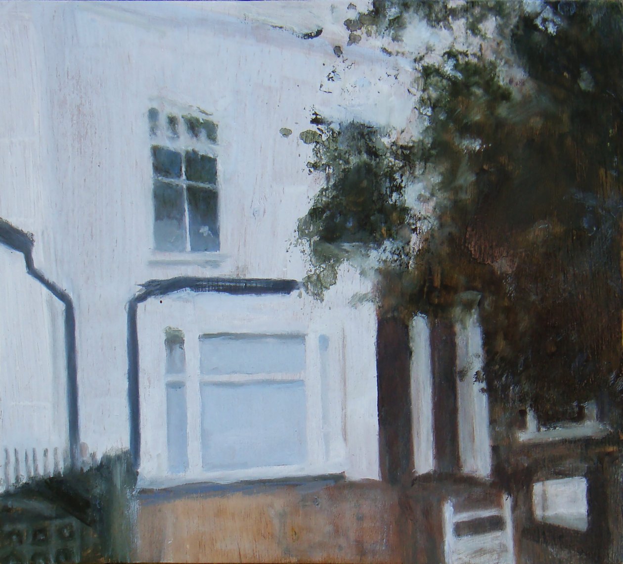 Et sted at bo 12, 2011 (olie på krydsfiner) af Trevor Burgess