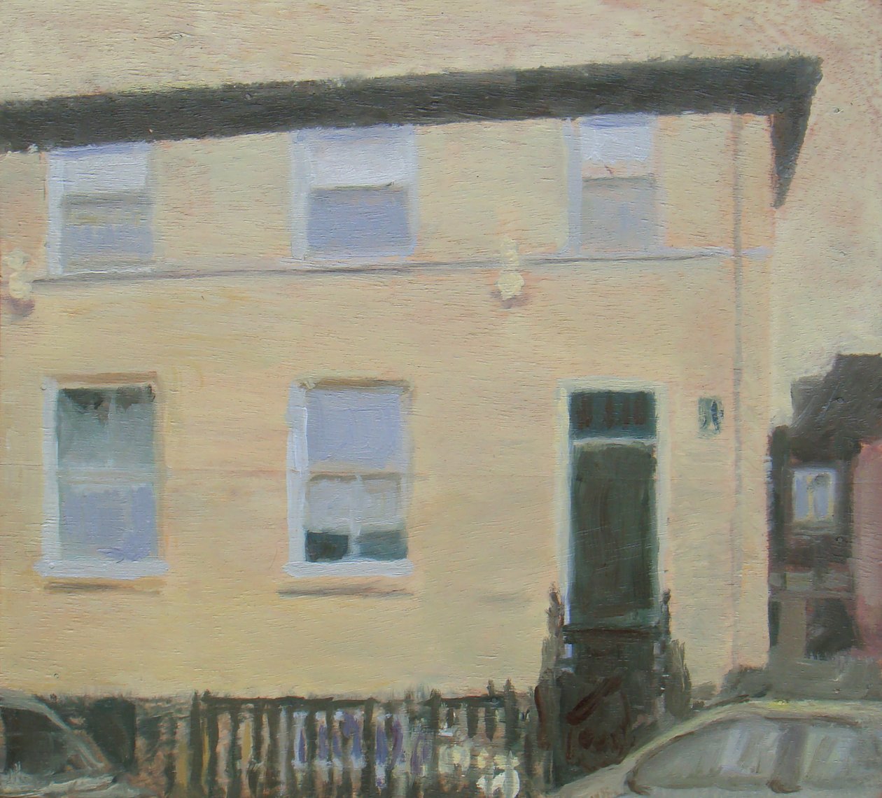 Et sted at bo 1, 2010 (olie på krydsfiner) af Trevor Burgess