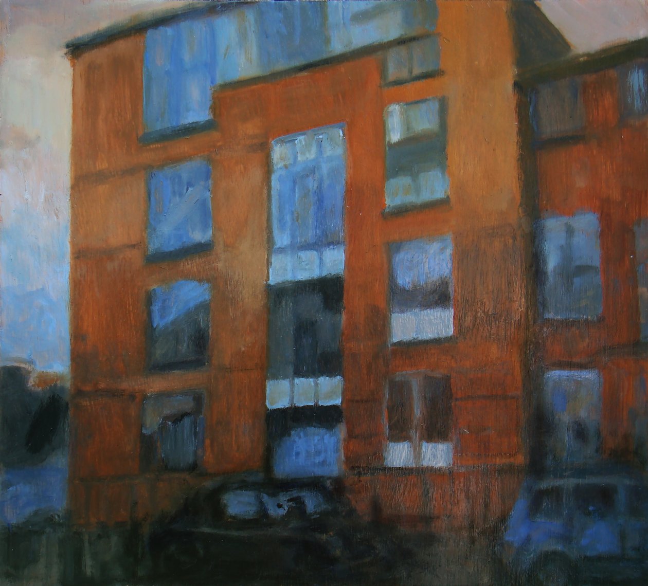 Et sted at bo 21, 2011 (olie på krydsfiner) af Trevor Burgess