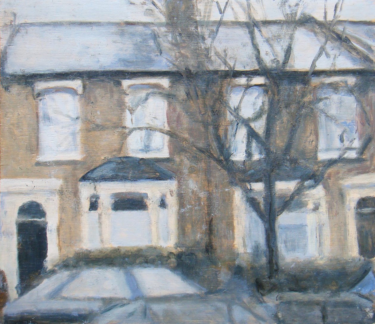 Et sted at bo 22, 2012 (olie på krydsfiner) af Trevor Burgess