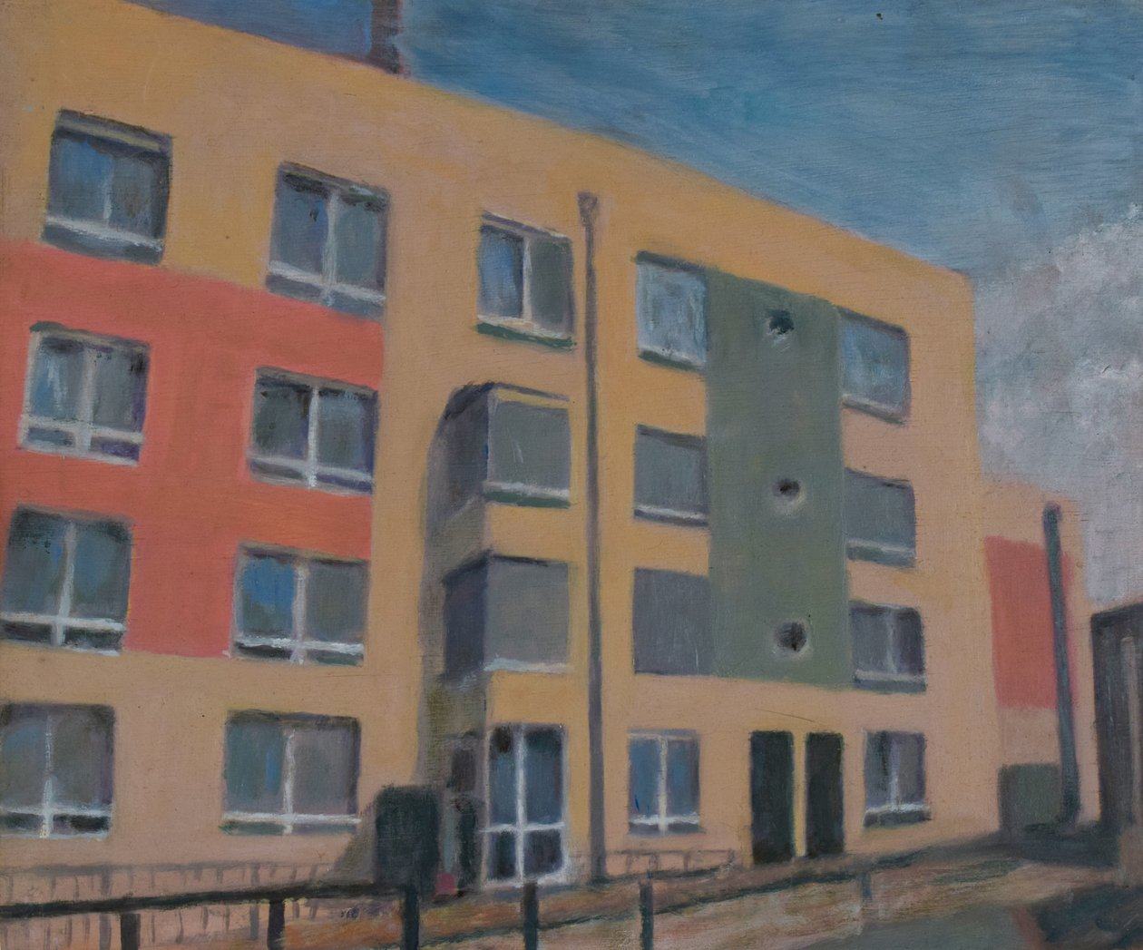 Et sted at bo 30, 2012 (olie på krydsfiner) af Trevor Burgess