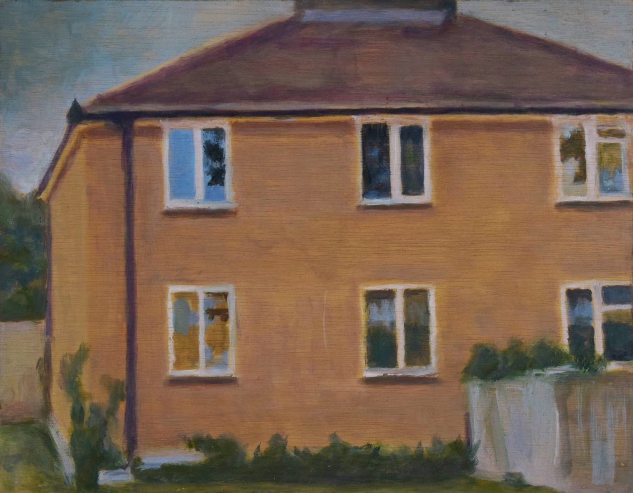 Et sted at bo 37, 2012 (olie på krydsfiner) af Trevor Burgess