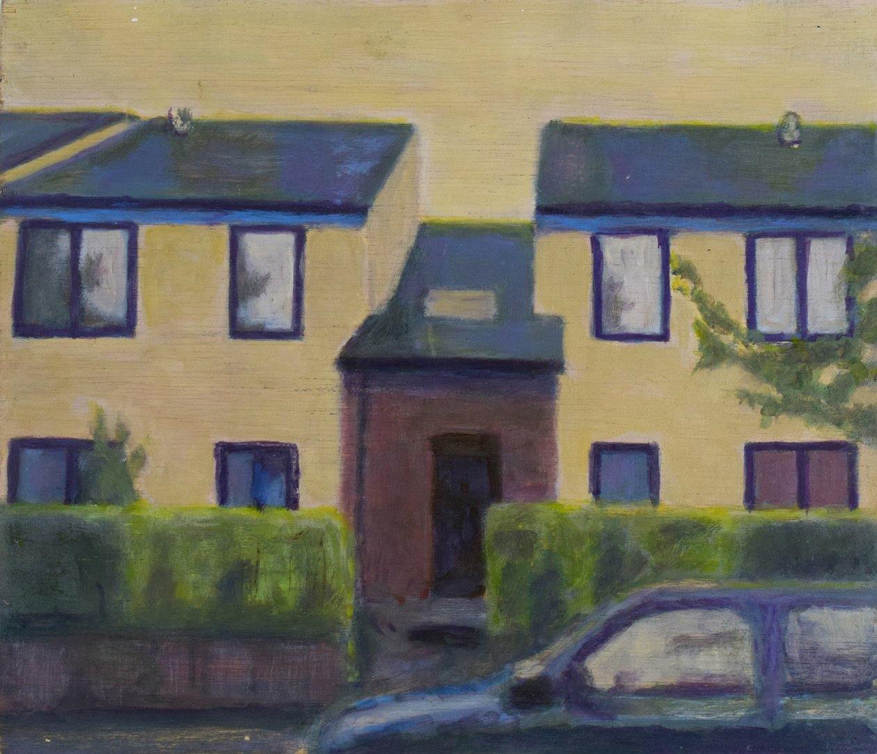 Et sted at bo 38, 2012 (olie på krydsfiner) af Trevor Burgess