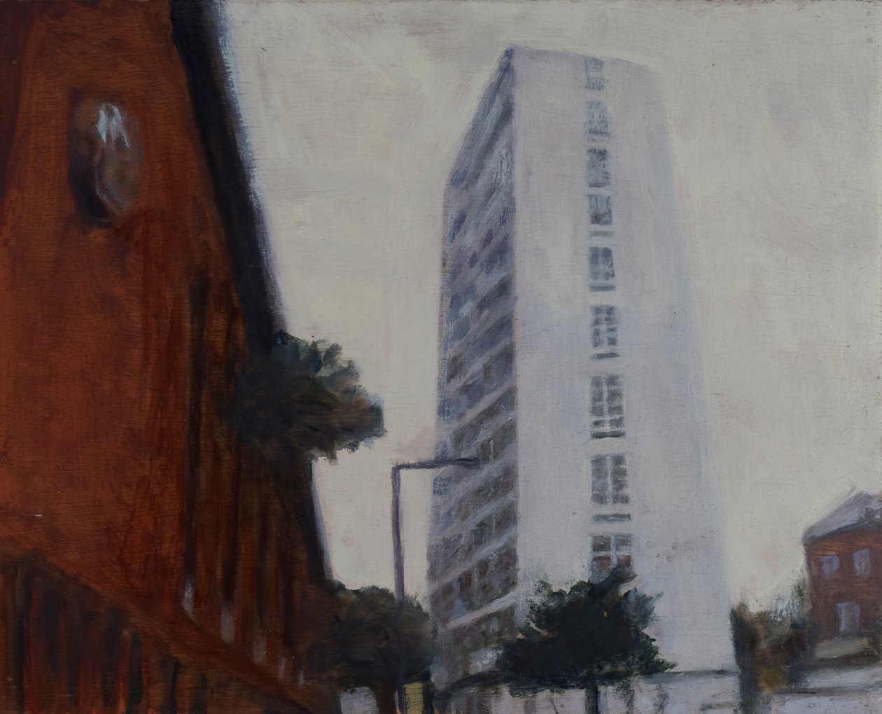 Et sted at bo 39, 2012 (olie på krydsfiner) af Trevor Burgess