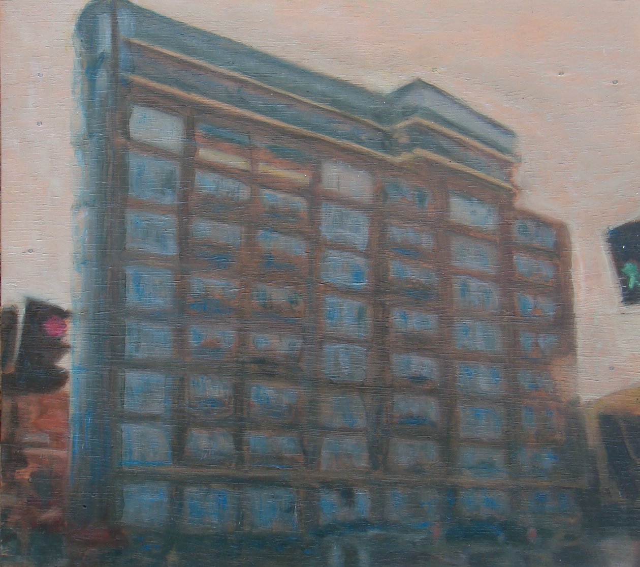 Et sted at bo 6, 2010 (olie på krydsfiner) af Trevor Burgess