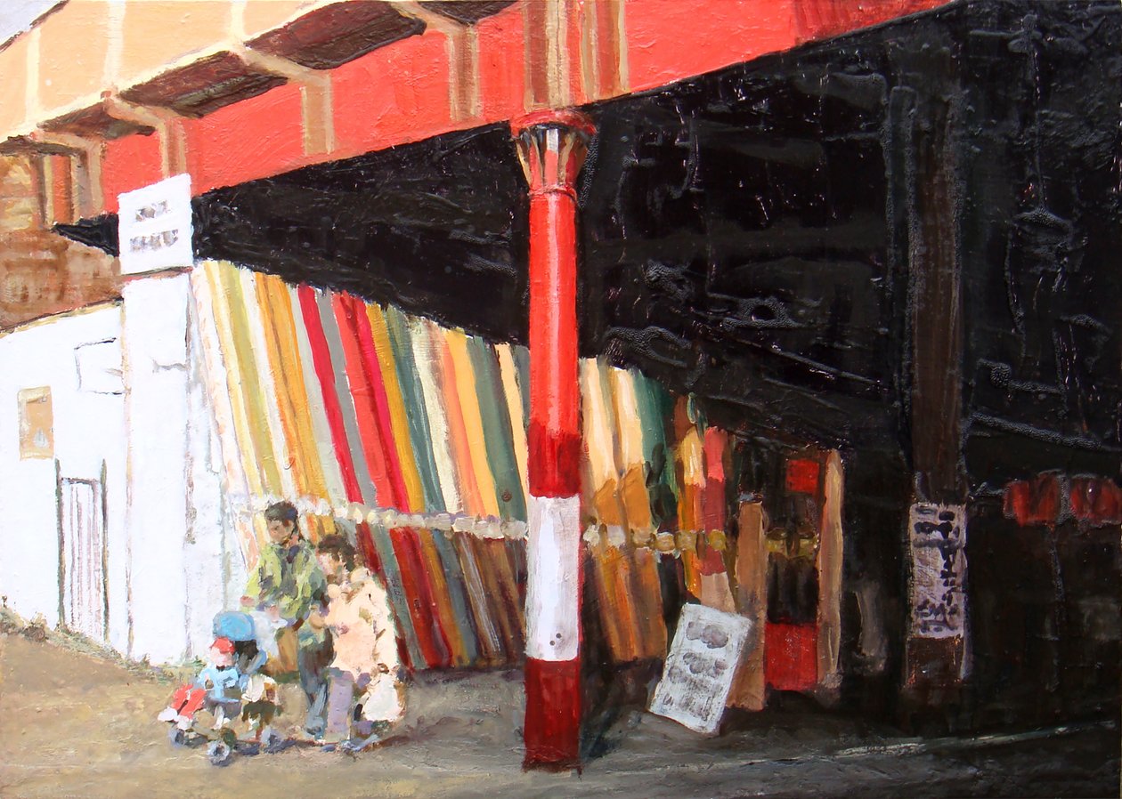 Carpets, 2008 (olie på plade) af Trevor Burgess