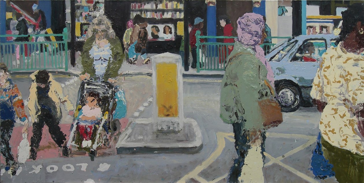 Street, 2003 (olie på lærred) af Trevor Burgess
