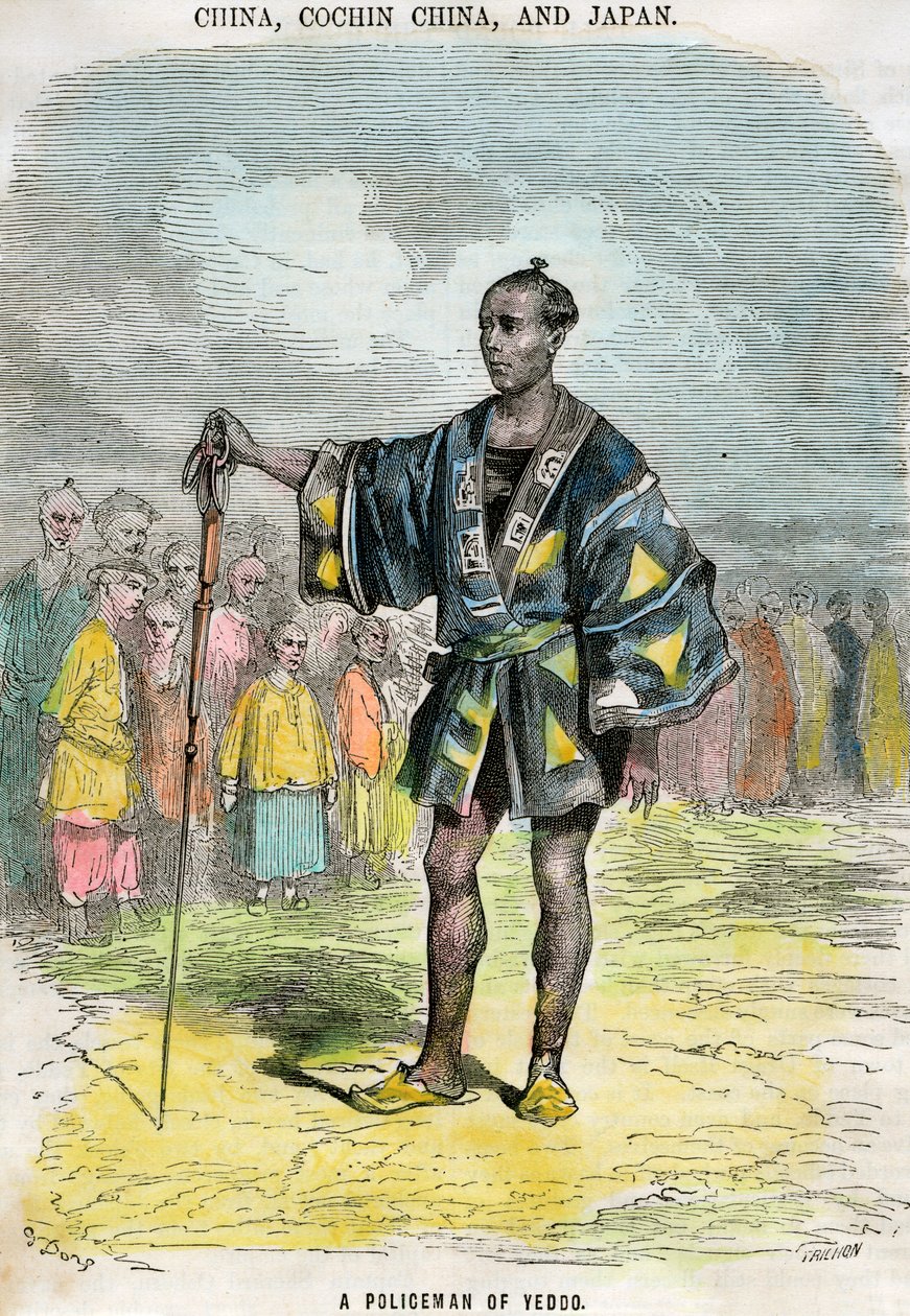 En politimand fra Yeddo Edo, Japan, c1880 af Trichon