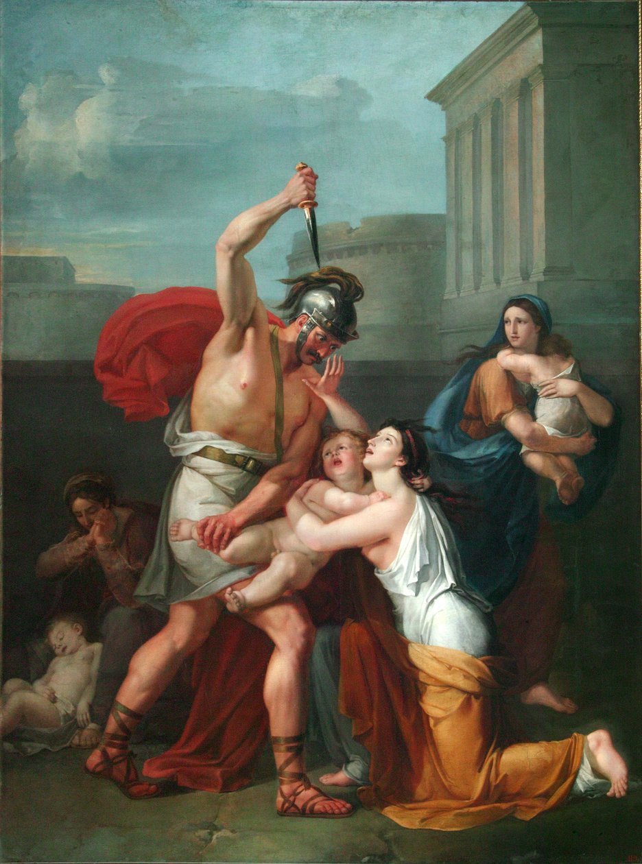 Massakren på de uskyldige, 1809 af Trofim Fyodorovich Durnov