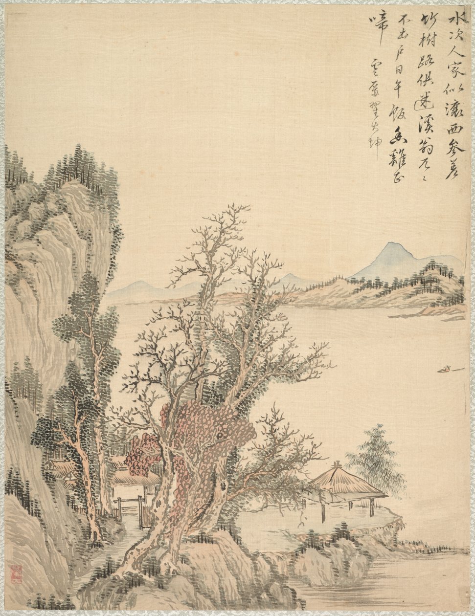 Bolig ved kysten, 1847. af Tsubaki Chinzan