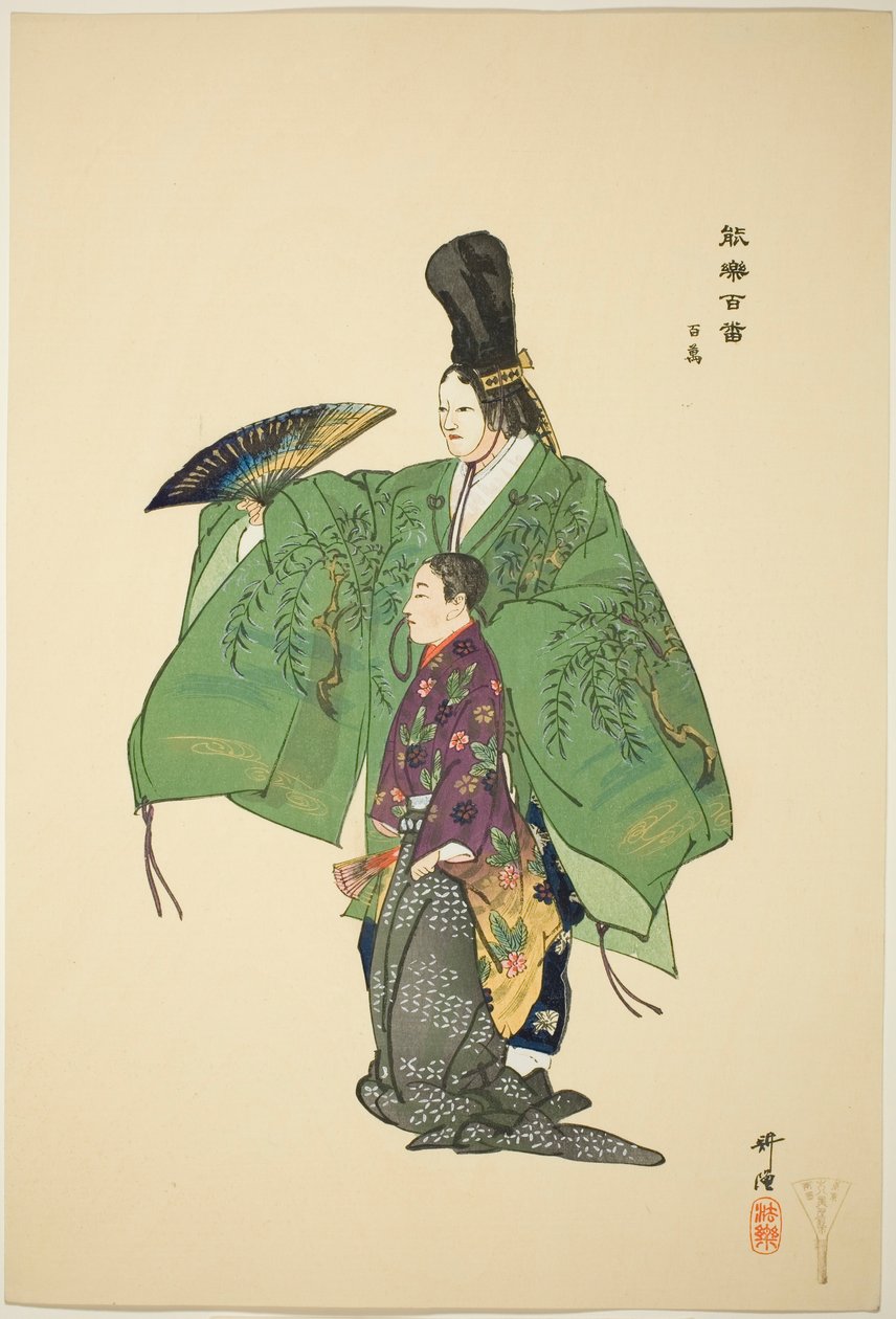Hyakuman, fra serien "One Hundred No Dramas (Nogaku hyakuban)" af Tsukioka Kogyo
