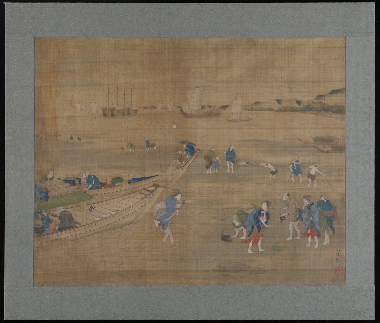 Gravning efter muslinger af Tsukioka Yoshitoshi