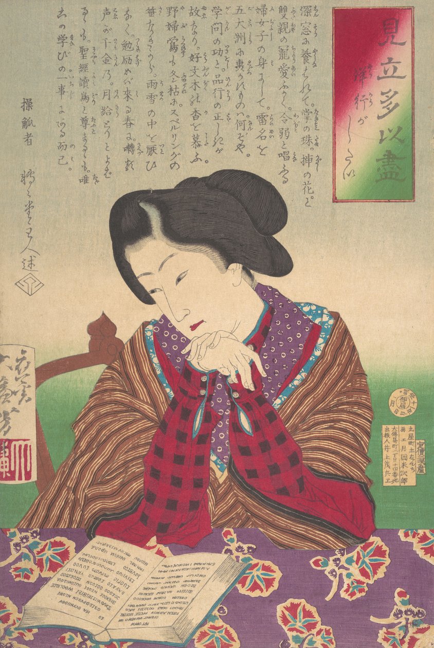 Jeg er et barn, og jeg vil gerne have et ønske-for-for-eksempel. . . januar 1878. af Tsukioka Yoshitoshi
