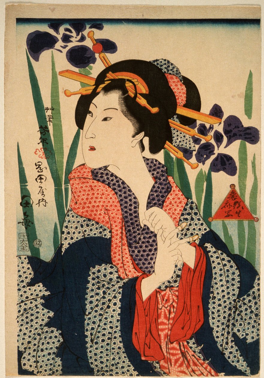 Kurtisanen Taume af Tsukioka Yoshitoshi