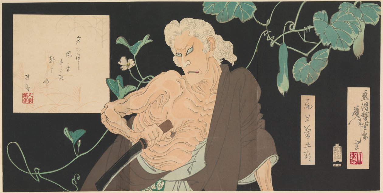 Det ensomme hus på Adachi Moor af Tsukioka Yoshitoshi