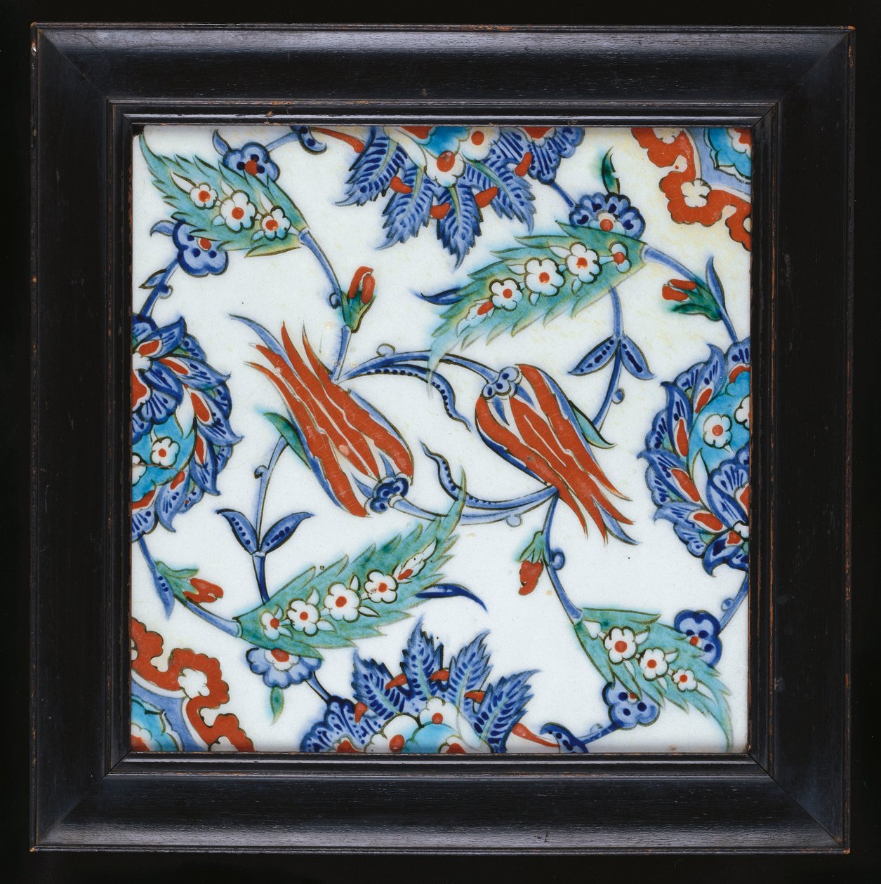 En Iznik keramikflise, ca. 1580 af Turkish School