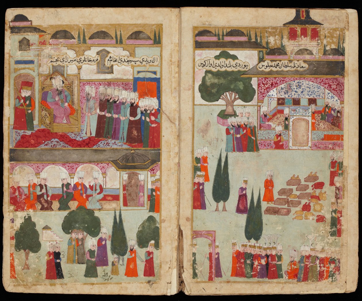Le couronnement du sultan ottoman Mehmet III (1566-1603) au palais Topkapi, da 1595 - Mehmed III