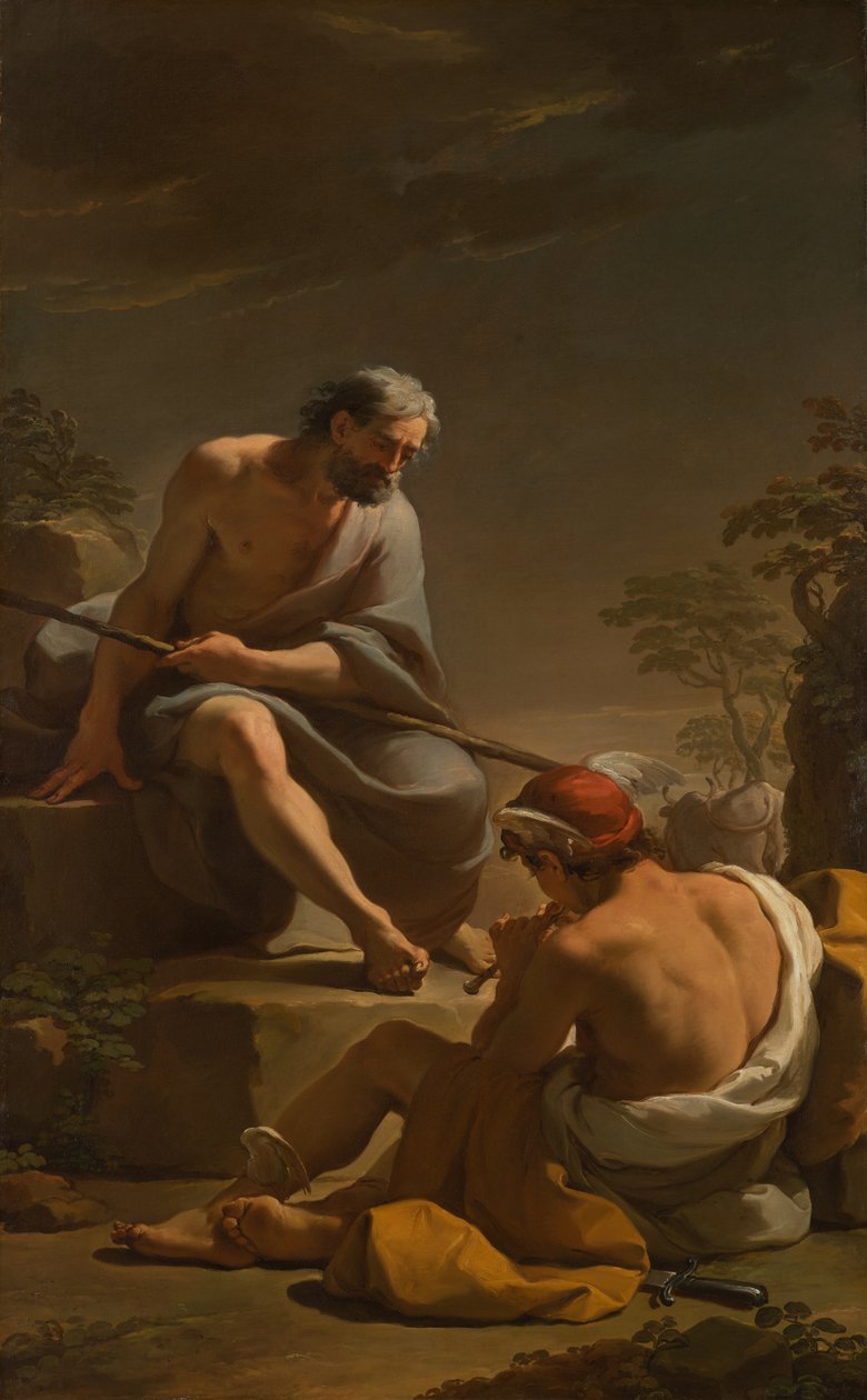 Mercury Lulling Argus i søvn, ca. 1770-1775 af Ubaldo Gandolfi