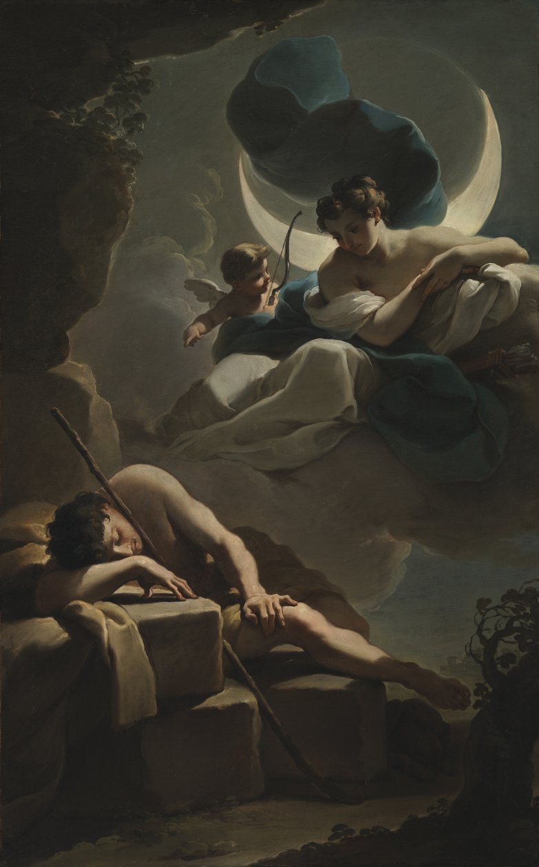 Selene og Endymion af Ubaldo Gandolfi
