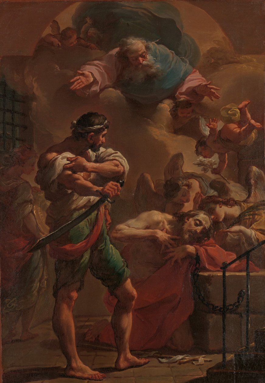 Henrettelsen af Johannes Døberen, ca. 1770. af Ubaldo Gandolfi